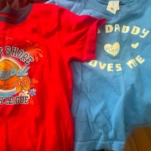 2 short sleeve 4T boys shirts